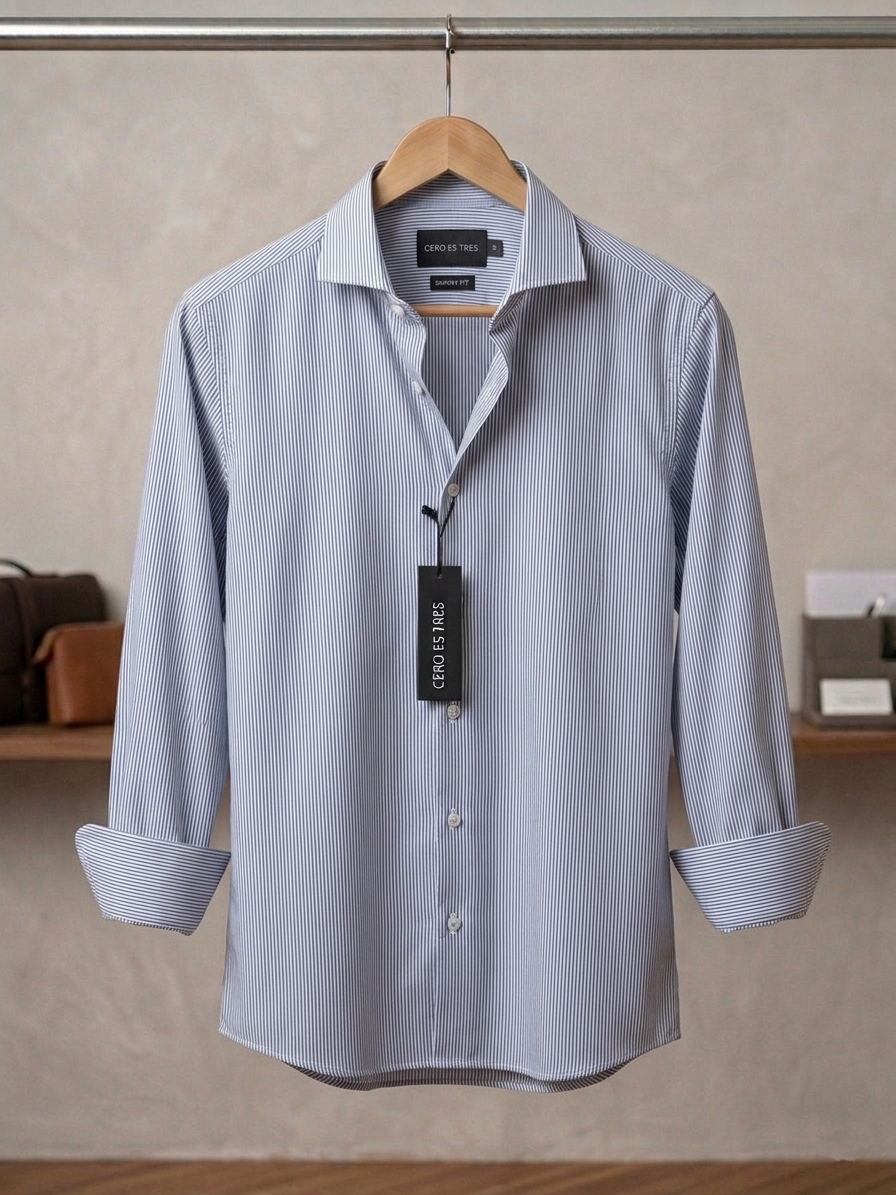 CAMISA TUNIS SKSP AZUL MARINO