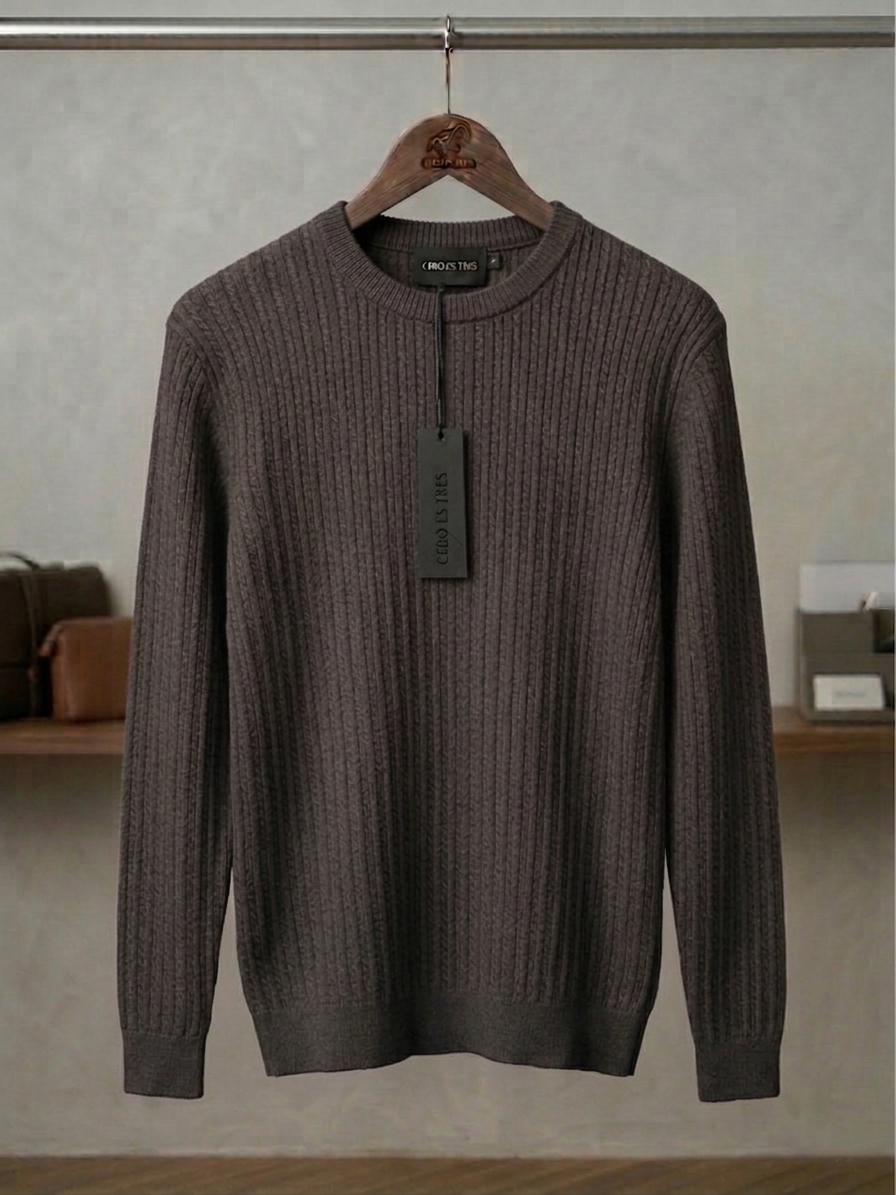 SWEATER IRISH GRIS TOPO