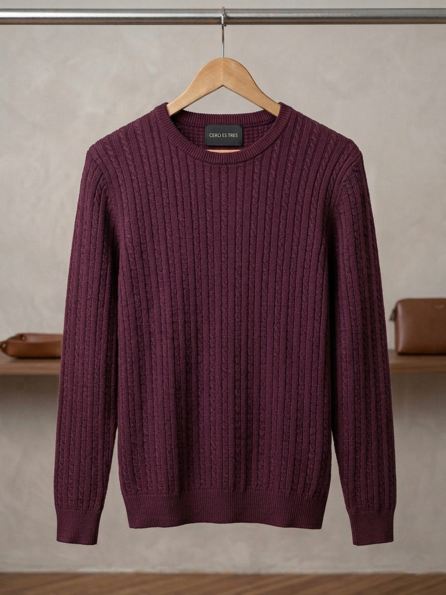 SWEATER IRISH MALBEC