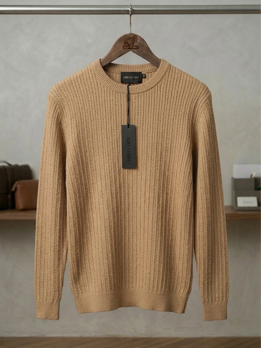 SWEATER IRISH CAMEL