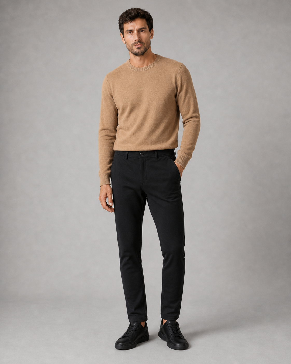 PANTALON RISTRETTO NEGRO