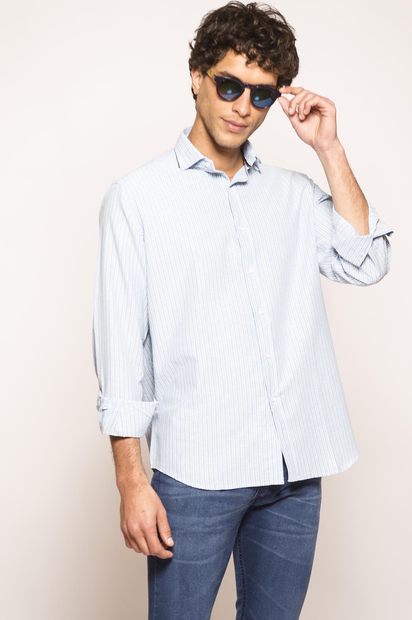6564RAYMLCE - CAMISA LISBOA REGBAS CELESTE