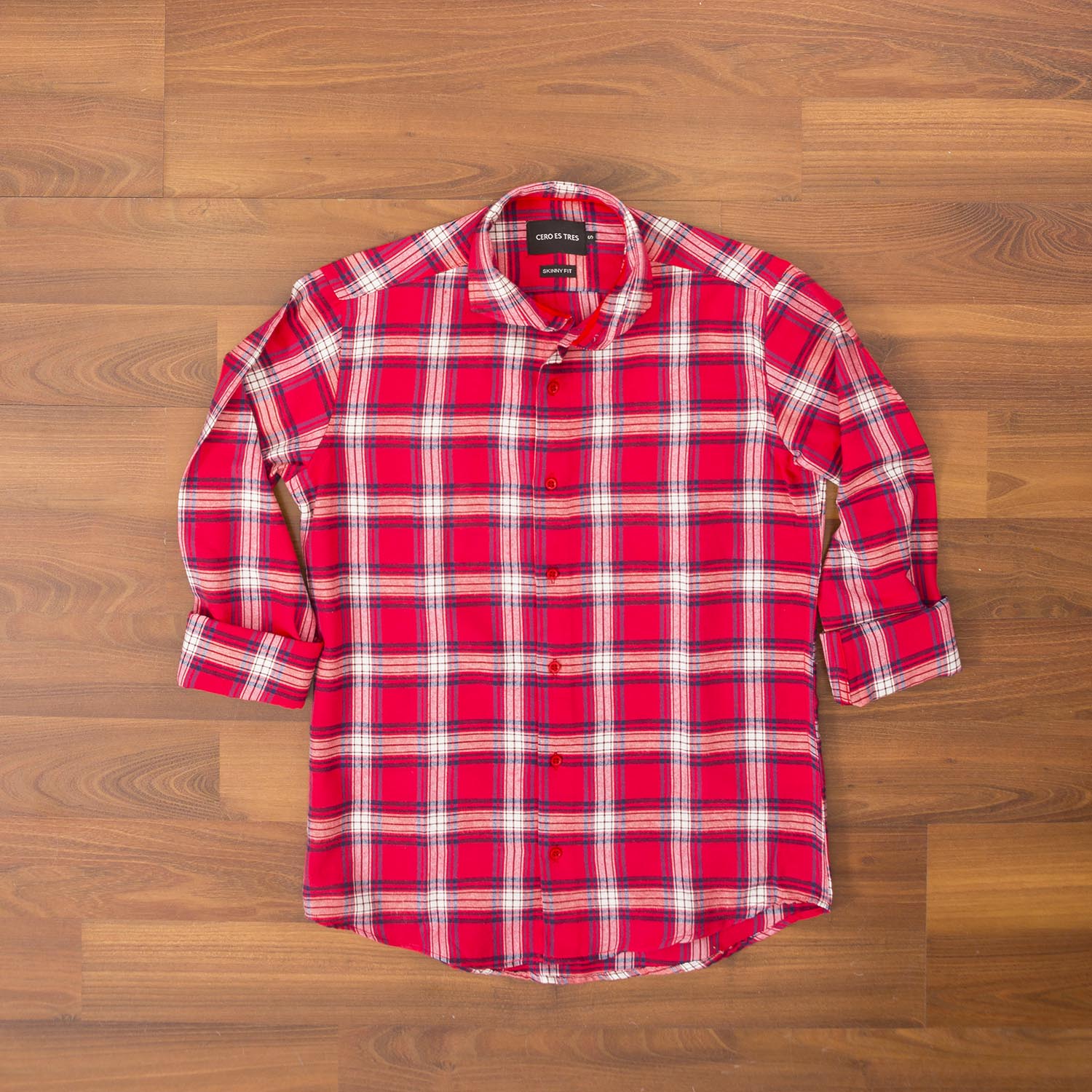 6595VIYMLRO - CAMISA QUITO SKSP ROJO