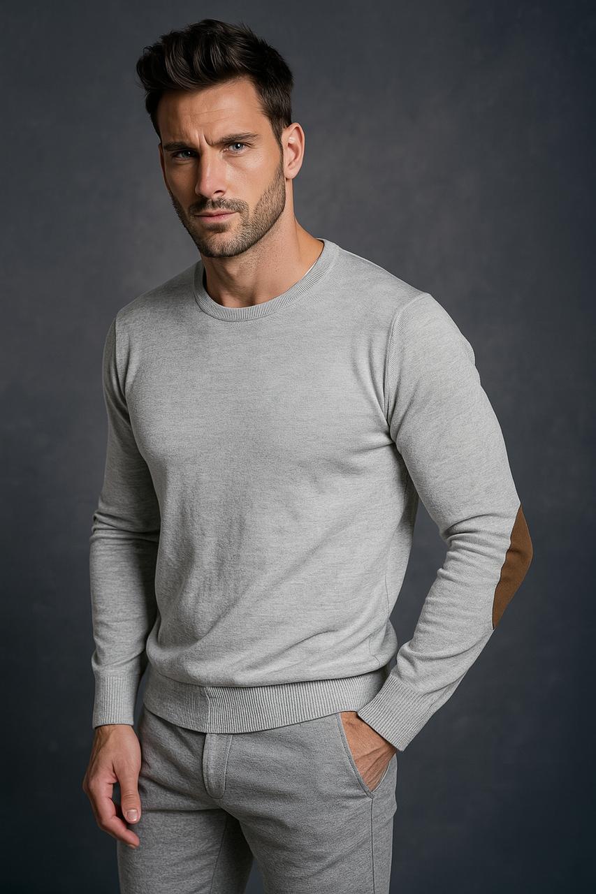5207GRMC - SWEATER GAEL PITUCON GRIS MELANGE CLARO