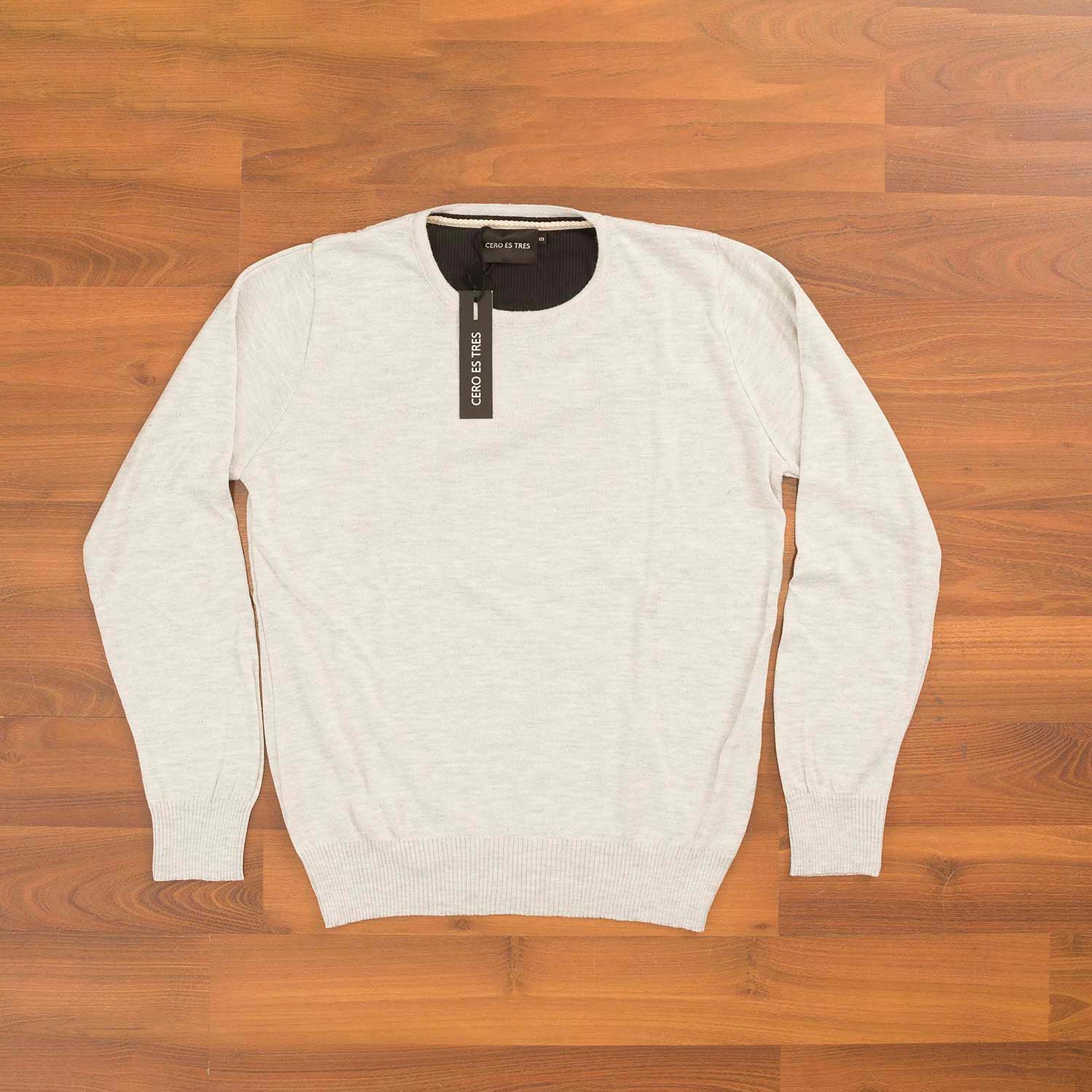 5208GRMC - SWEATER GAEL GRIS MELANGE CLARO