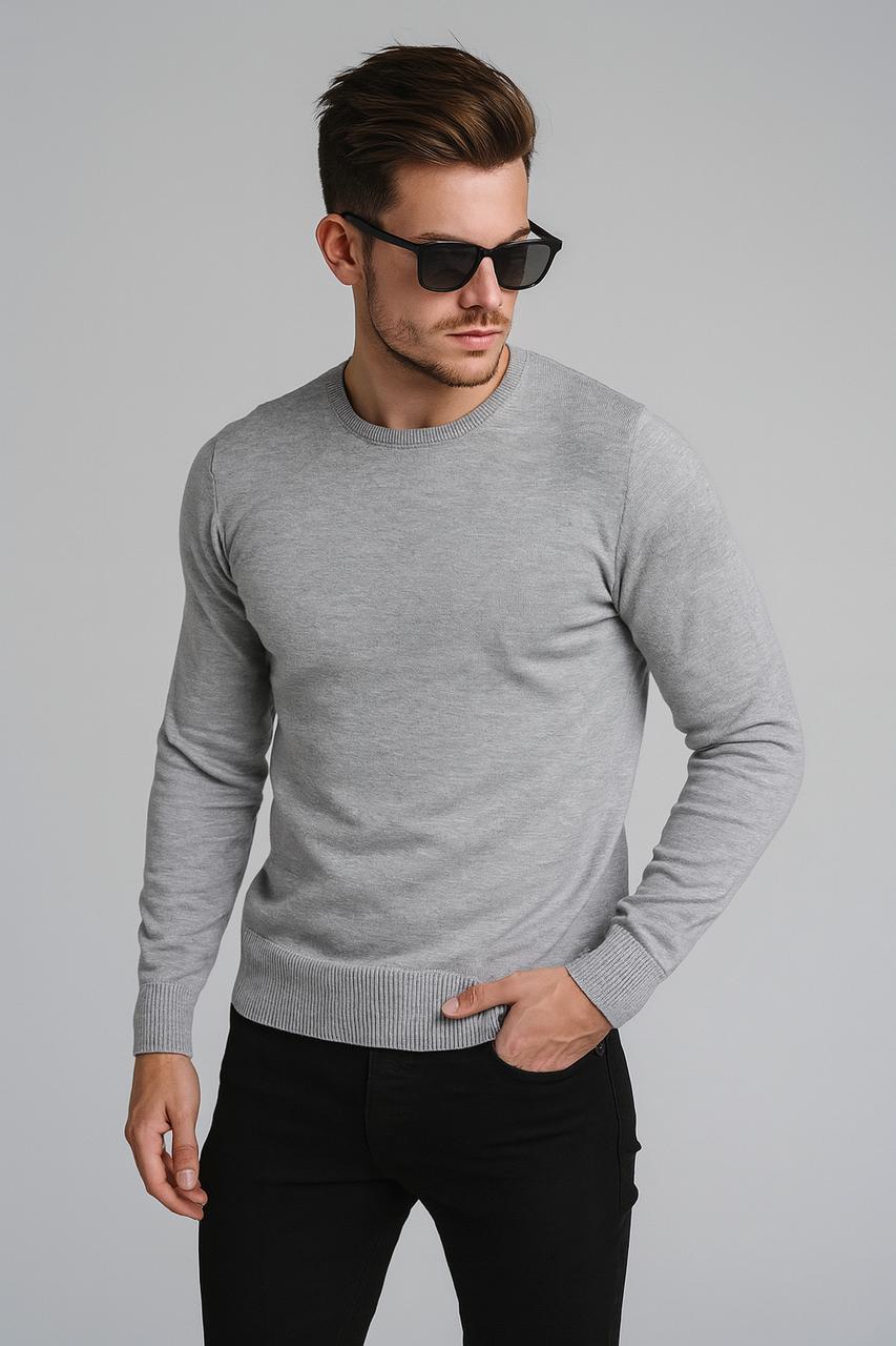 SWEATER GAEL GRIS MELANGE CLARO