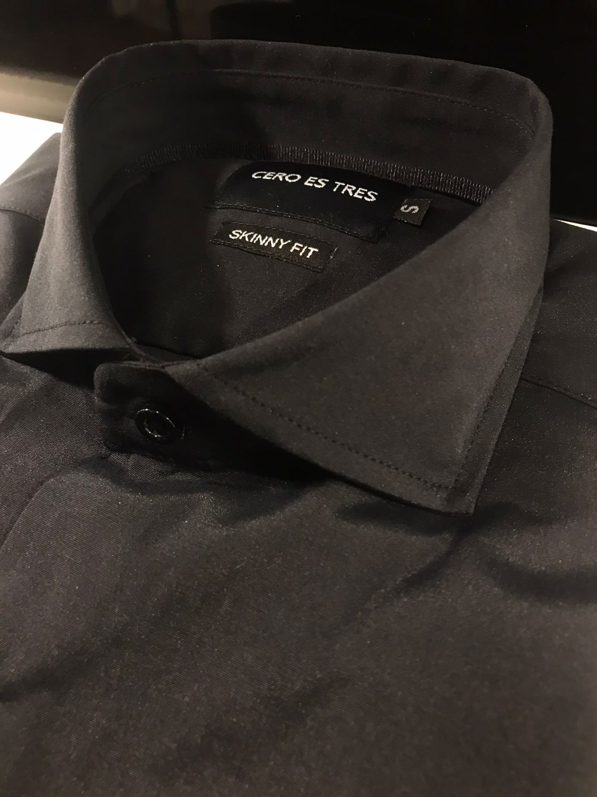6518SKSPNE - CAMISA SKINNY SUPER PREMIUM NEGRO