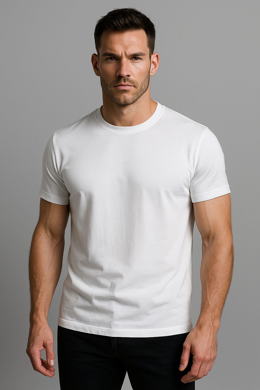 4001BL - REMERA BASIC BLANCO