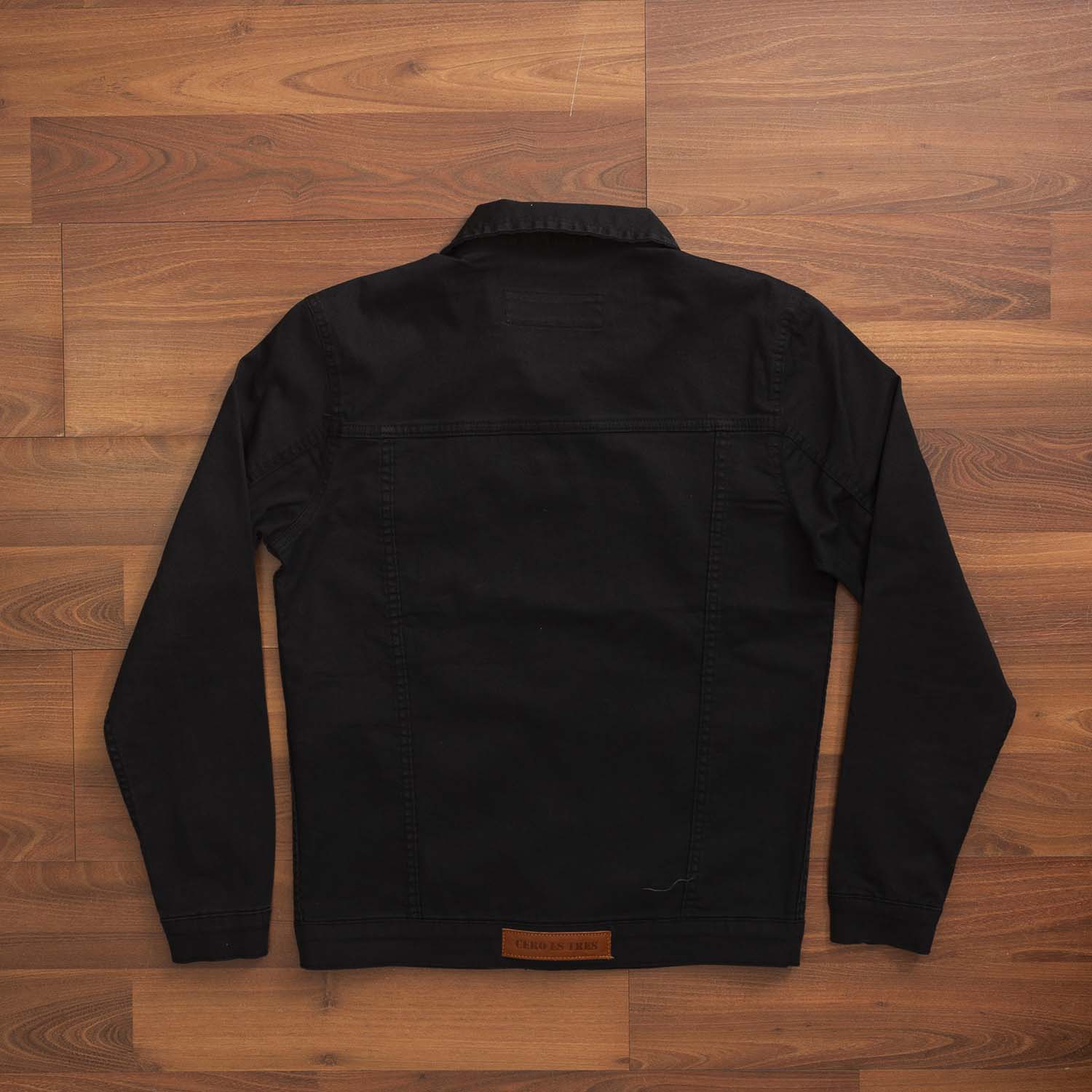 8001NE - CAMPERA DE  JEAN CRETA NEGRO