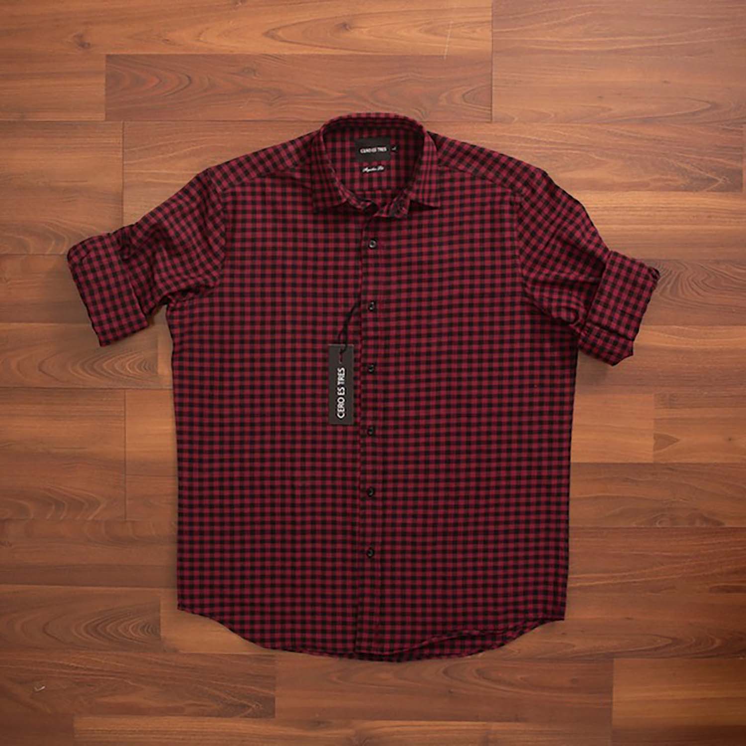 6827CUAMLRO - CAMISA TEDORI ROJO