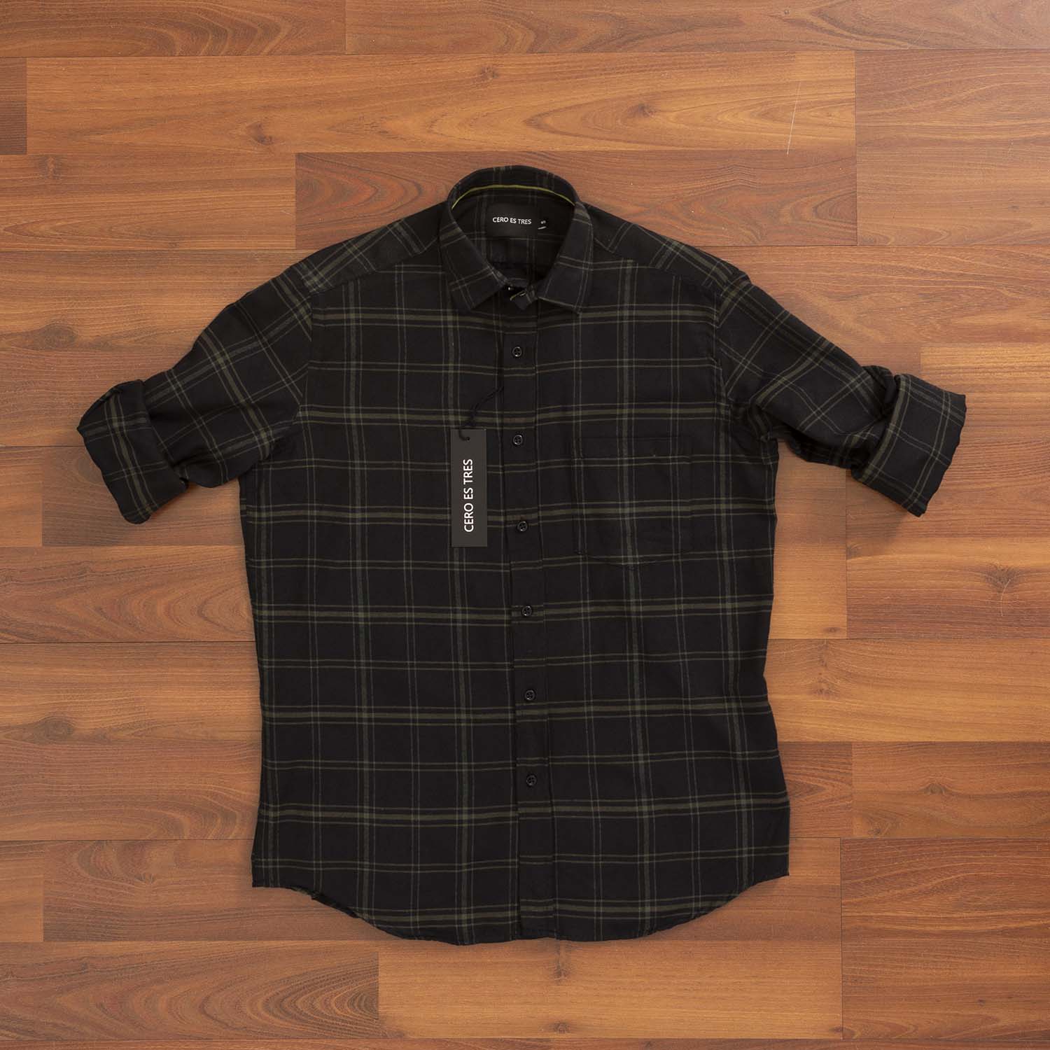 6604VIYMLNE - CAMISA RANDALL LEÑSP NEGRO