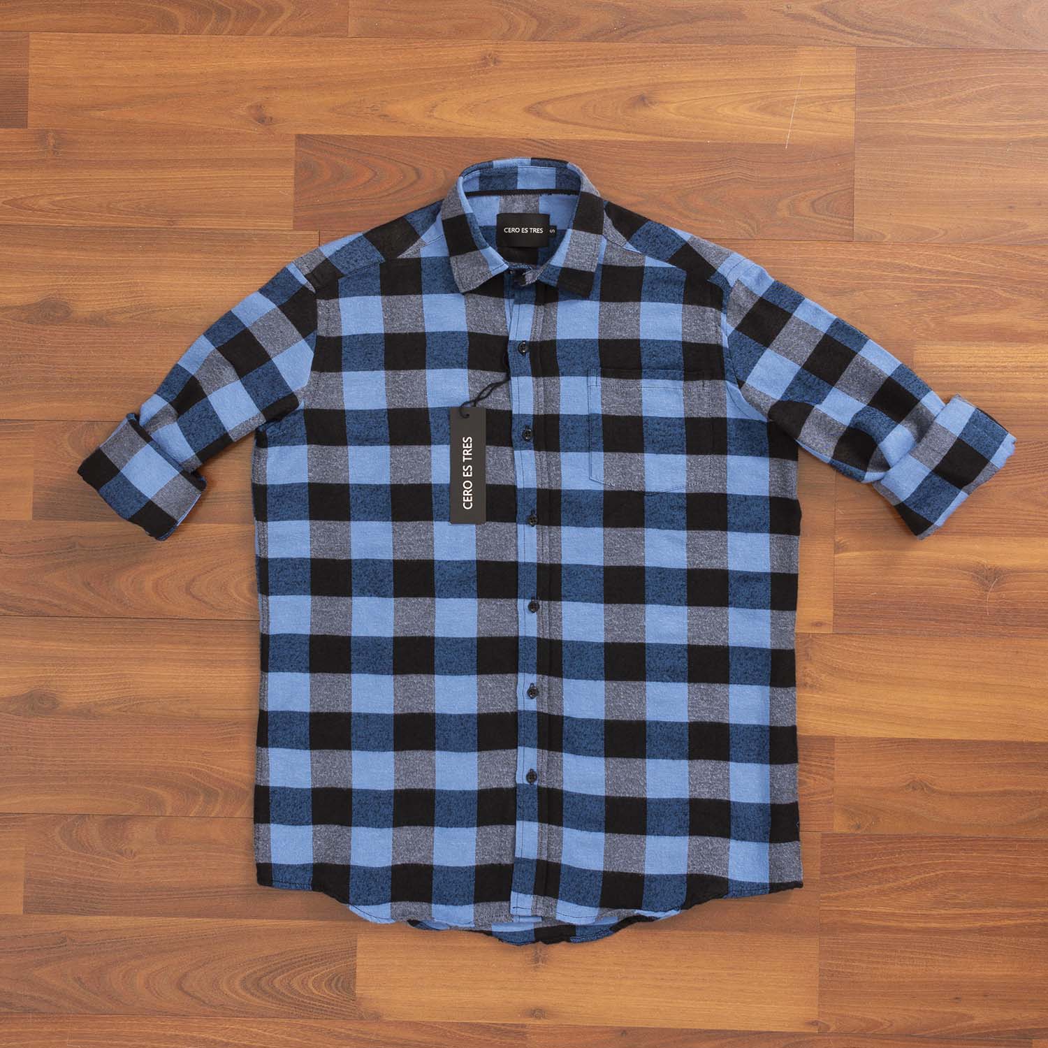 6602VIYMLCE - CAMISA JACK LEÑSP CELESTE