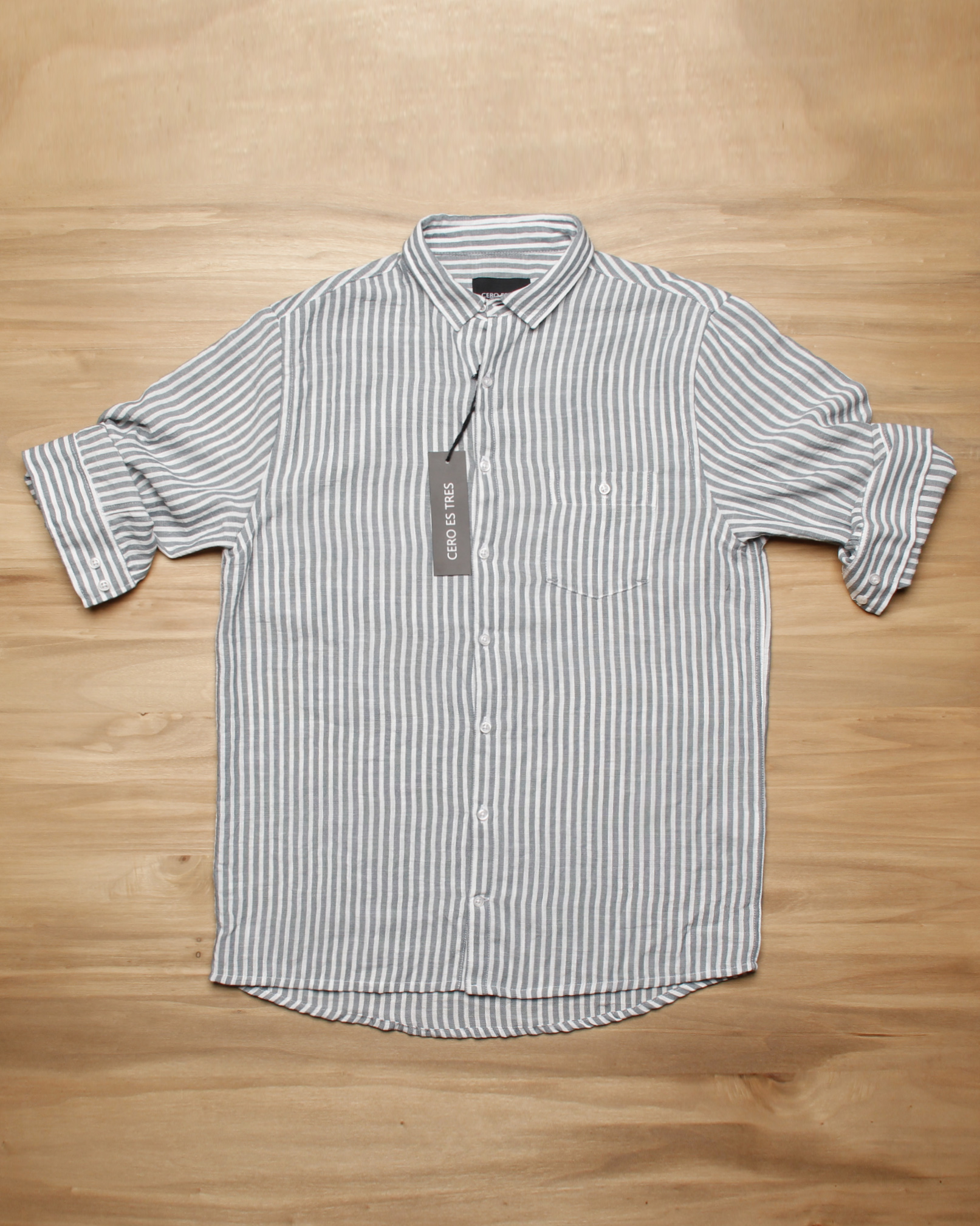 CAMISA PISCO GRIS TOPO